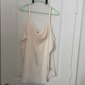 Torrid Cream Draped Women's Blouse